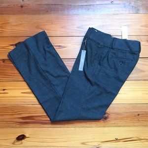 Loft Julie Trouser Curvy Straight Dark Grey Leg Work Pants, NWT, 0